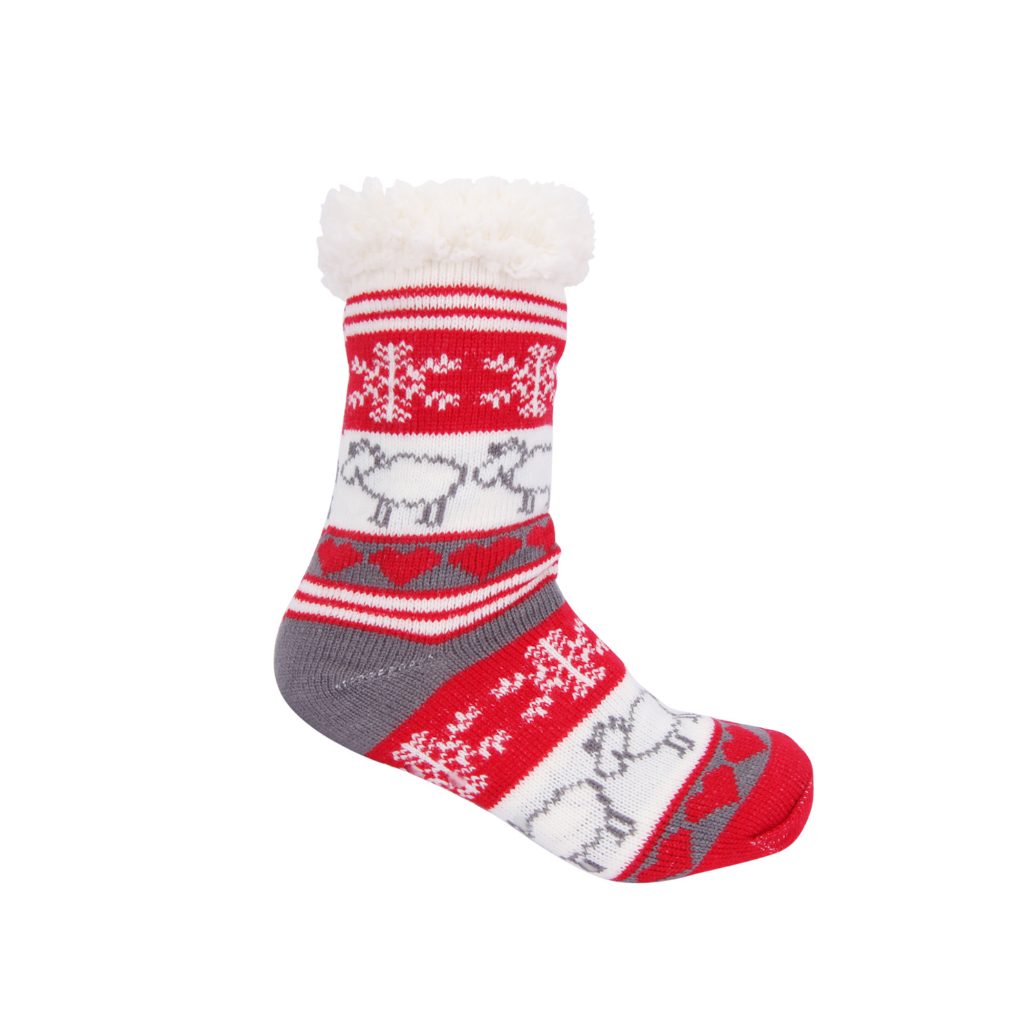 Factory source Plantar Fasciitis Socks - Fancy Christmas Socks Printed Fun Colorful Festive, Crew Knee Cozy Socks Holiday Design Soft Slipper Socks Reindeer Home floor Socks Winter Warm Cozy Fuzzy...