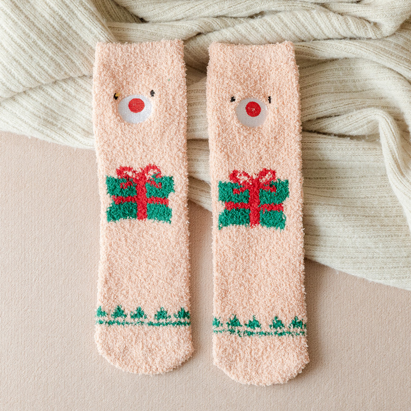 Factory Promotional Dvt Socks - Womens Soft Fluffy Socks Winter Gifts Socks Sports Outdoor Athletic Adult Christmas Holiday Socks Warm Winter Cozy Socks Fuzzy Socks With Plus Size And Anti-Slip Bo...