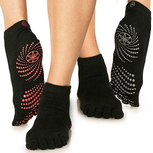 Yoga Socks for Women & Men – Full Toe Non Slip Sticky Grip Accessories for Yoga, Barre, Pilates, Dance, Ballet