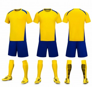 Football Uniform Set Short Sleeve Shirt Uniform Bundle-Set Includes Jersey, Shorts Top Quality Sublimation Soccer Costume Jersey for Boys & Girls