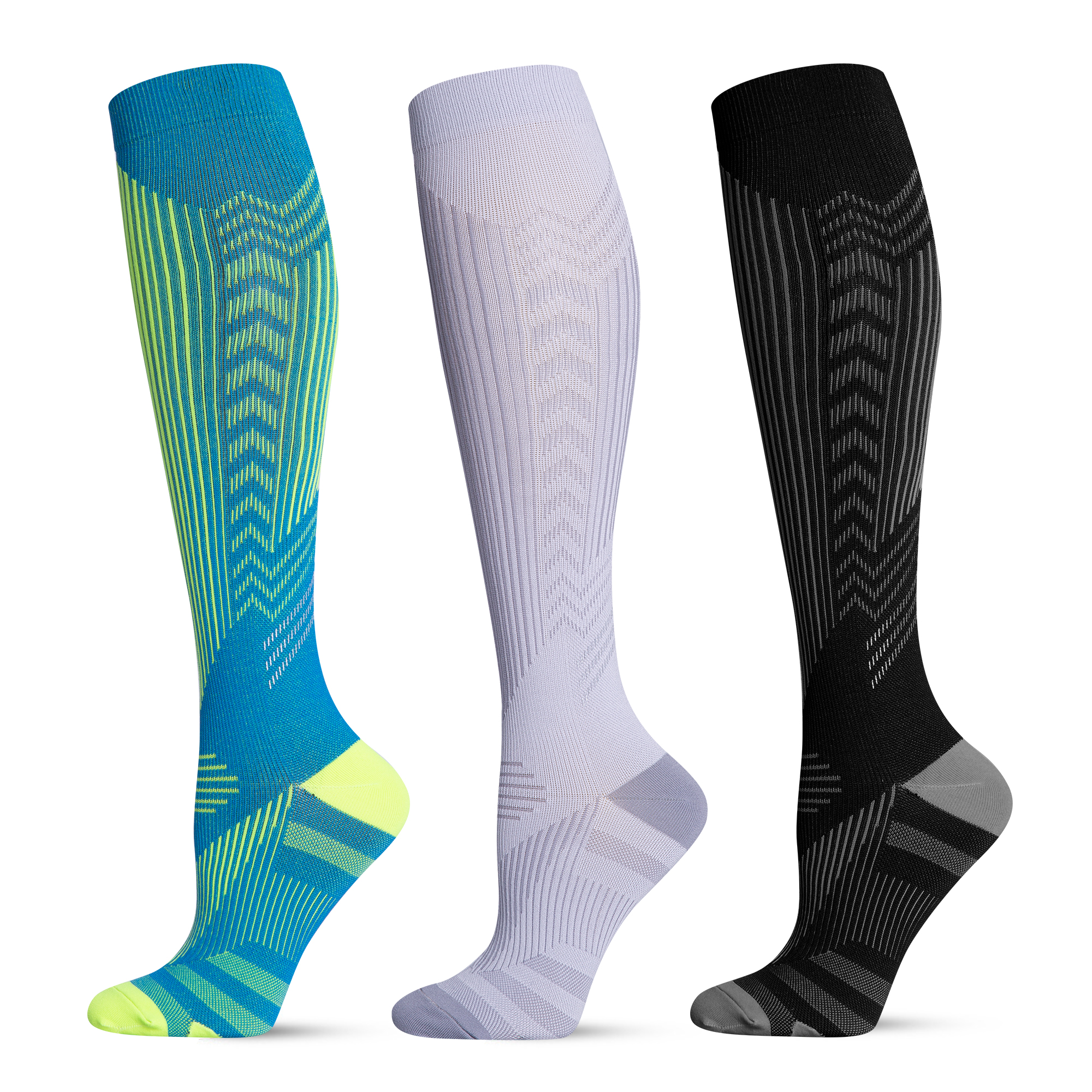 Hot sale Factory Badminton Socks - Compression Socks 360-degree Stretch for Greater Flexibility and Durability Women & Men Circulation – Best for Medical, Running, Athletic Pressure Sock...