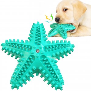 Starfish style Dog Chew Toy Squeaky