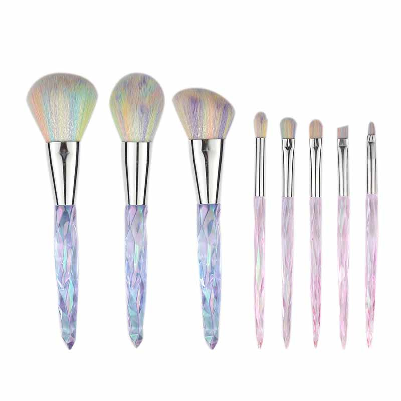 8pcs Makeup Brushes Set with Crystal Handle1