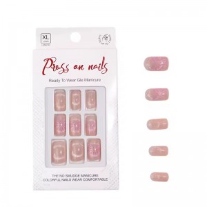 2024 Designer New Year Firework Pink Press on Nails for Wide Fingers Wide Fit False Nails Magnet Cat Eye Fake Nails Wholesale