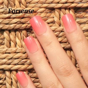 Reusable 24pcs Gradient Pink Ombre Press on nails short square false nails women ladies custom acrylic fake nails high quality