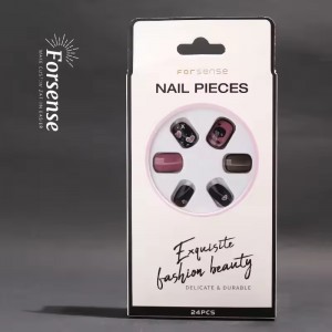 best salon quality heart shaped press on nails wholesale homemade 24 pcs short square acrylic false good fake nails custom logo