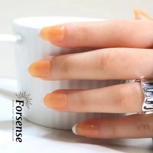 Artificial Fingernails Thick French Tip Press on Nails Art Wholesale Handmade Acrylic Fake Nails Nedium Size False Nails Product