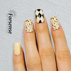 Wholesale French Square Qel Press on Nail High Quality Fake Nail with Design Stick on Nails Designer Artificial Fingernail False