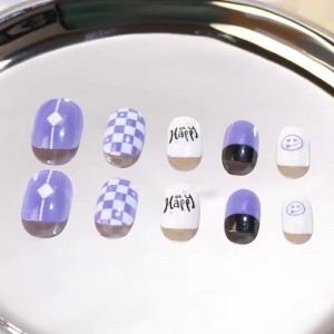 wholesale kawaii kids press on nails for 11 years girls false nails children fake nails tips cute acrylic artificial fingernails