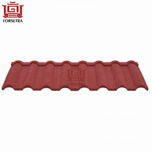 Hangzhou tata Steel Roof Sheet Price 0.4mm Color Stone Coated Roof Tile Per Sheet Price