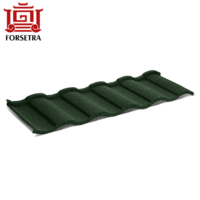 Easy Install Rainbow Type Of Roofing Quality Stone Coated Steel Roofing Sheet for Saipan