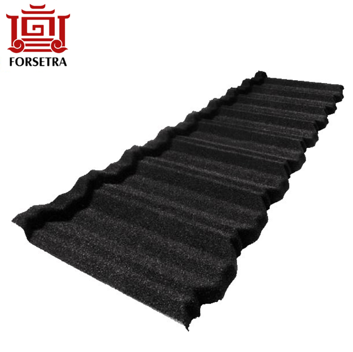 Popular Classic Colorful Stone Coated Metal Roof Tile Green Black Classical Tile for Ghana