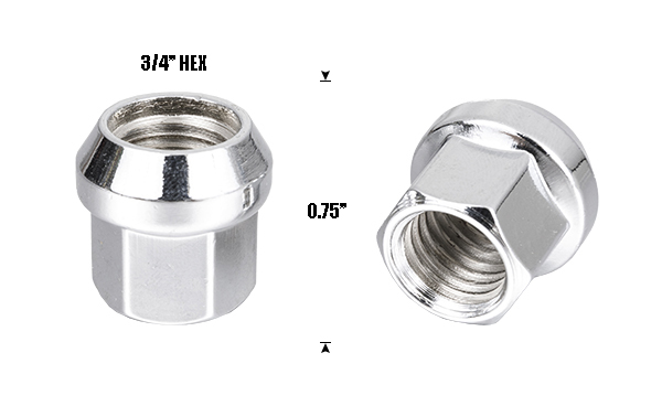 New Fashion Design for Torx Wheel Lock - OPEN-END BULGE 0.75’’ Tall 3/4’’ HEX – Fortune