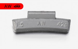 AW Type Lead Clip On Wheel Weights