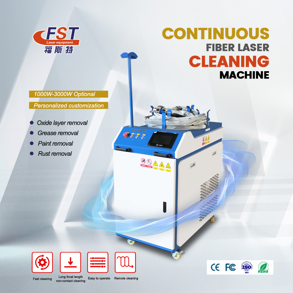 Portable Handheld Continuous Laser Cleaning Machine For Rust Removal