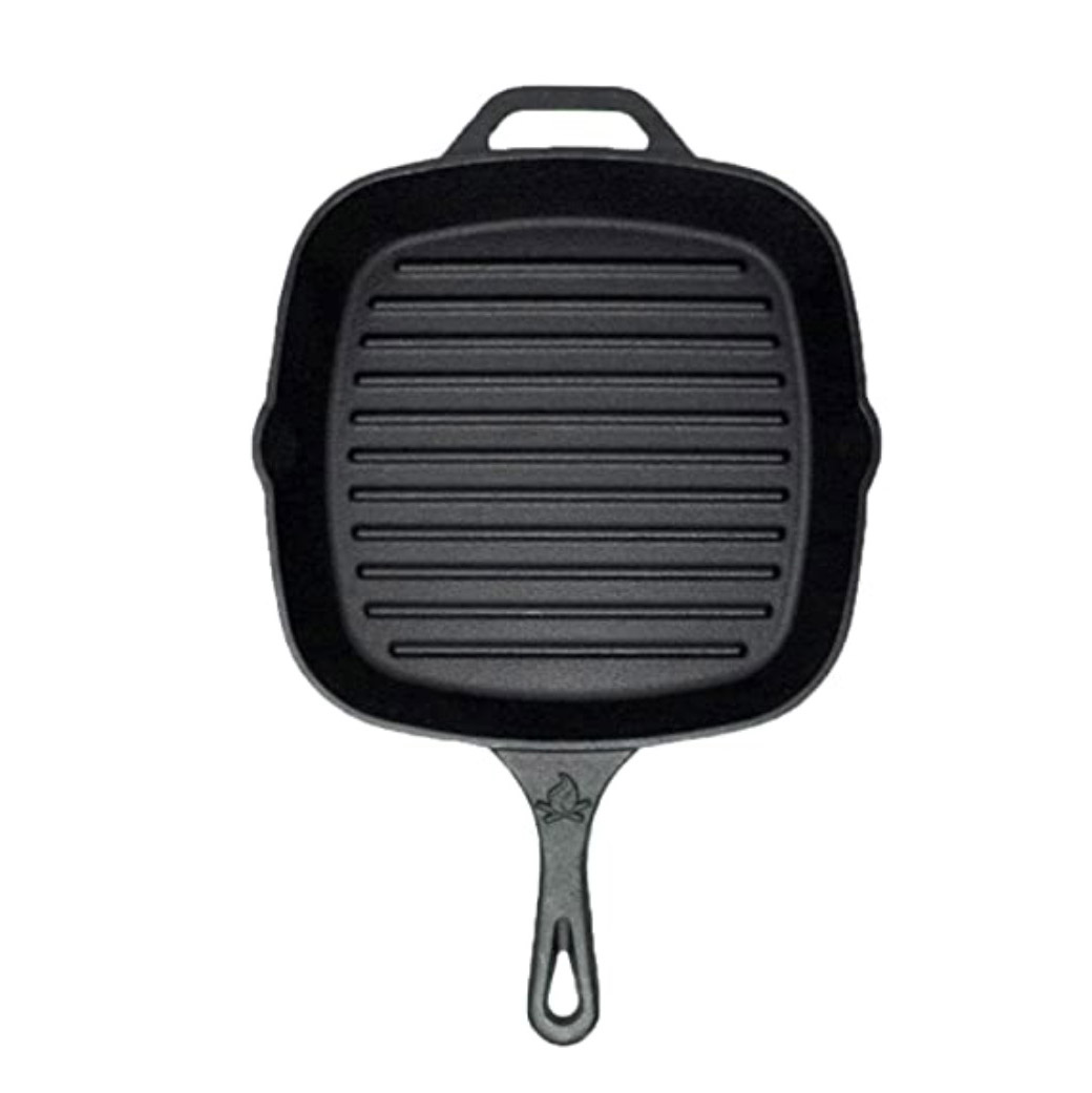 Pre-Seasoned Cast Iron Grill Pan, Square Featured Image