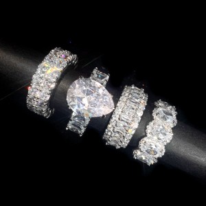 High Performance China Fashion Jewelry Crown Silver Cubic Zirconia Ring for Girls Princess Very Cute Castl Engagement