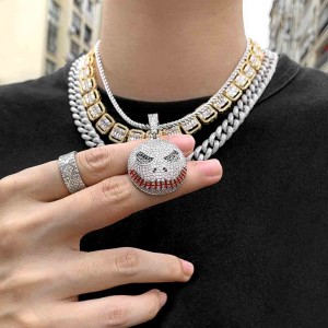 FOX custom  hip hop  Halloween  pendants Men’s 925 Silver Jewelry