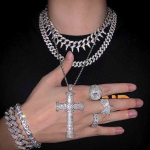 FOXI Custom cross pendant jewelry pendants custom moissanite pendant
