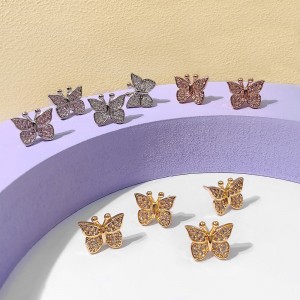 FOXI Butterfly design style stud earrings earrings jewelry