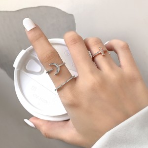 FOXI 2022 new fashion shining star 925 Sterling Silver exquisite women’s popular open ring