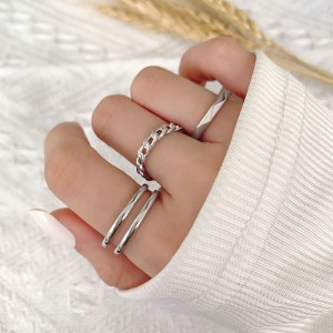 FOXI Fashion Glossy Ring sterling silver ring  jewelry women ring