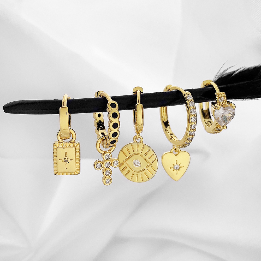 2021 China New Design Rose Gold Earrings - FOXI 18k gold plated earrings fashion earrings trend 2021 earrings for women – Foxi