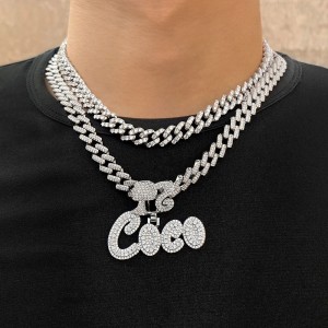2019 Latest Design China Citrine Micro CZ Setting 925 Silver Pendants Jewelry