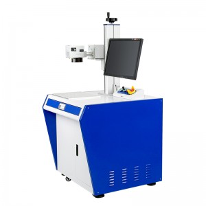 5W 10W өнөр жай UV Desktop Glass Лазердик белгилөөчү машина