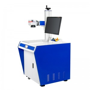 Stolní vláknový laserový gravírovací stroj na kov CNC laserový leptací značkovací stroj