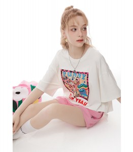 2022 Korean Fashions Round Neck For Women 100% Cotton T shirt Designer new Plus Size