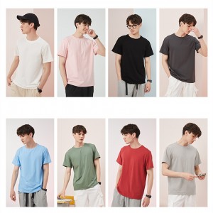 Wholesale Customized Logo 100% Cotton Couple T-shirt Summer Printed Clothes Casual Short Sleeve Tees Brand Loose Couple Top S-5XL