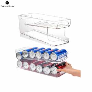 Caja de almacenamiento automática del dispensador de latas de refrescos de bebidas con ruedas de 2 capas