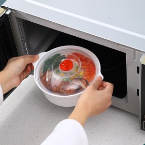 丸型食品保存容器 電子レンジ調理器具ボウル 3個セット