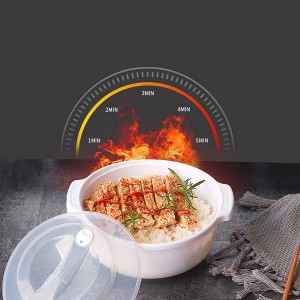 Round Food Storage Containers Microwave Cookware Bowl Set sa 3