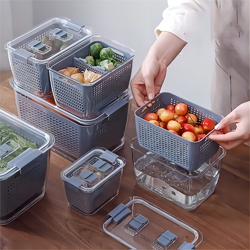 Freshness Keeper New Utility Model : Produce Food Saving Containers with Vented Lids