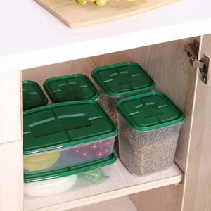 Set de 17 bucăți din plastic reutilizabil pentru depozitarea alimentelor, cu capace ermetice