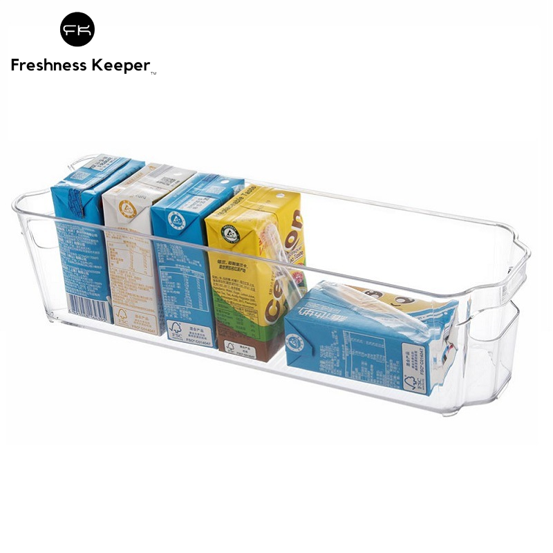 Refrigerator Fridge Organizer Bins Transparent Food Storage Bins para sa Freezer Fridge Organizer