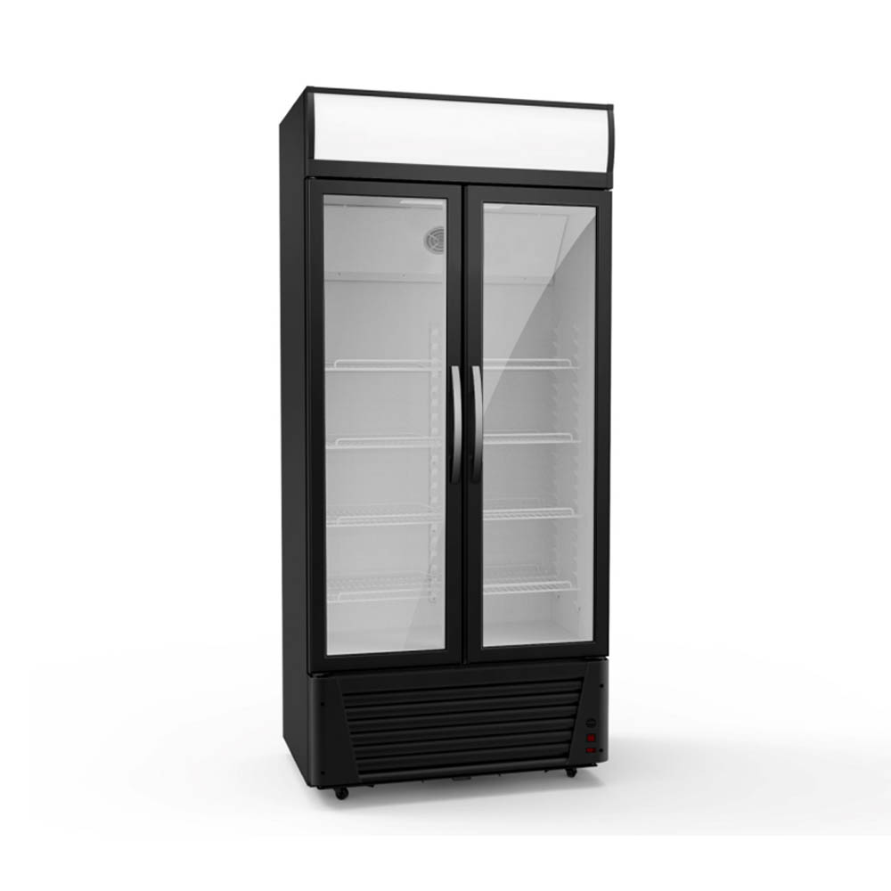 618L Double Door Led Light Display Display Refrigerator Showcase Chiller Featured Image