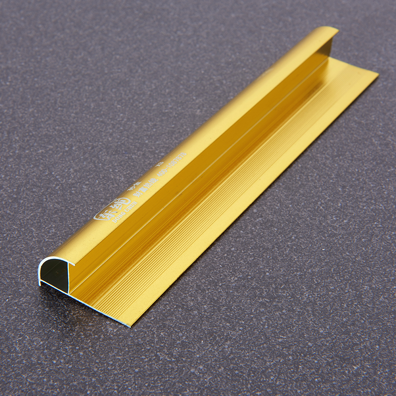 Aluminum Tile Trim Anodized Gold Quarter Round Edge Arc Shape