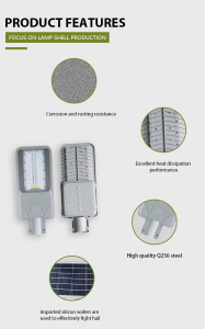 OEM Supply Energy Saving Street Light Lithium Battery Waterproof Super Bright Solar Street Light Streetlight Outdoor Solar light