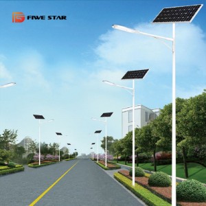 IP65 Lampadaire Solaire Outdoor Led Street Solar Light With Battery Backup