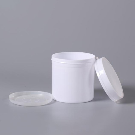 Cookie Package Box Suppliers –  Plastic Jar supply 1L 1.5L 2L round white jar in Food Grade  – JIATAI detail pictures