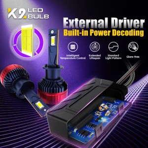 K2 190w 20000LM H7 Car Led Light 12V H4 Led Headlight Bulb Lamp Canbus H1 H3 H7 H8 H9 H11 9005 LED Headlight for BMW for vw for honda High Power