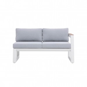 Alpha alu. L/R arm 2-seat sofa