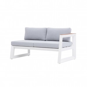 Alpha alu. L/R arm 2-seat sofa