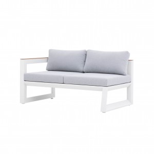 Alpha alu. armless sofa