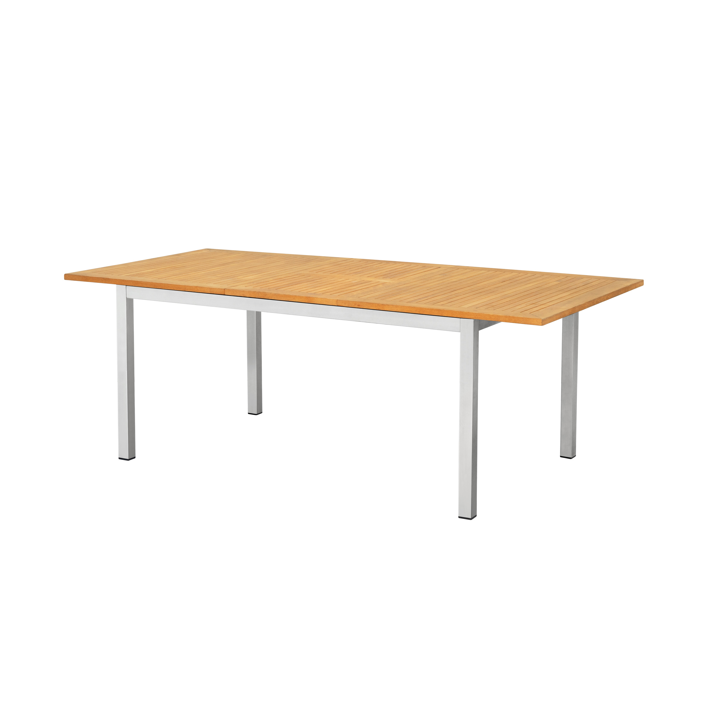 China wholesale Patio Furniture Dining Set Manufacturers –  Haig manual extension table (Teak top) – TAILONG