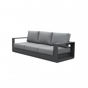 Raja aluminum 3-seat sofa
