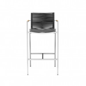 Rio rope bar stool (Teak armrest)